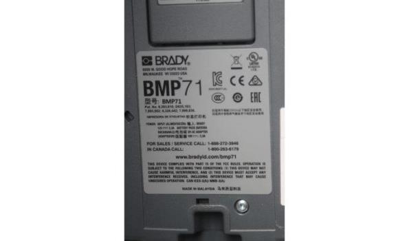 professioneel labelapparaat BRADY BMP71